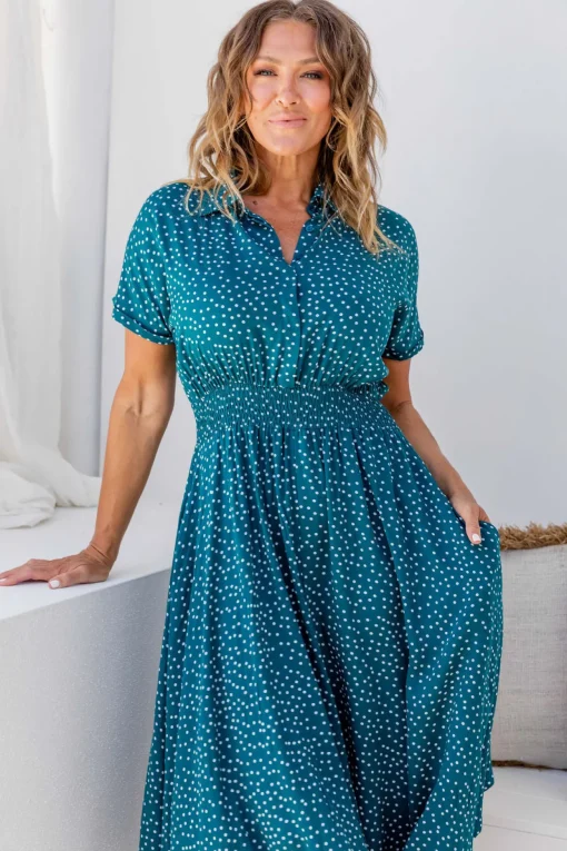 Cameron Dress in Teal