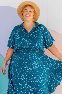 Cameron Dress in Teal