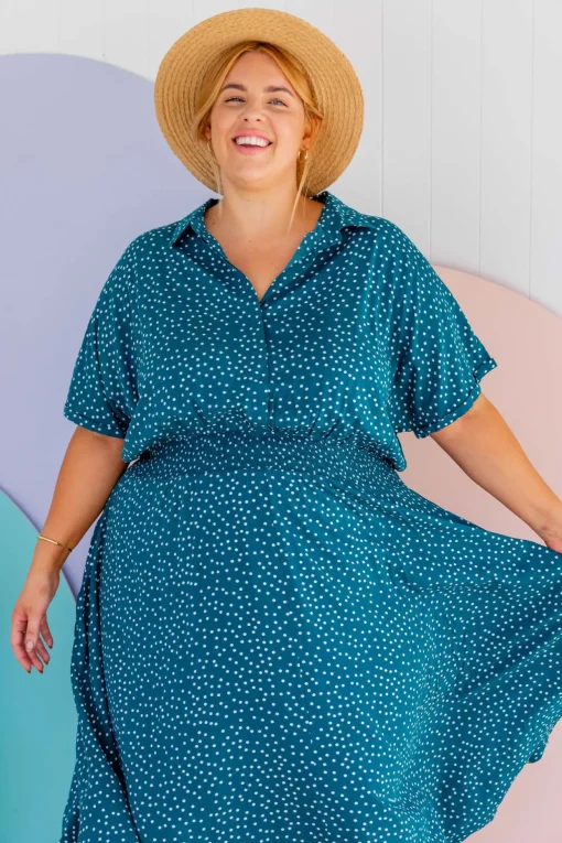 Cameron Dress in Teal