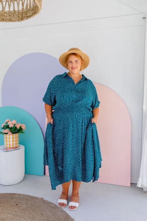 Cameron Dress in Teal