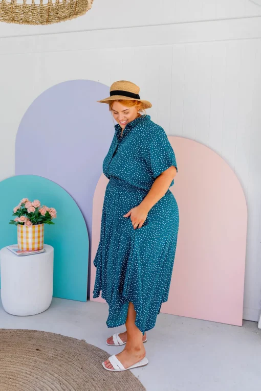 Cameron Dress in Teal