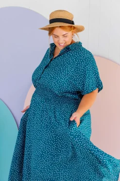 Cameron Dress in Teal