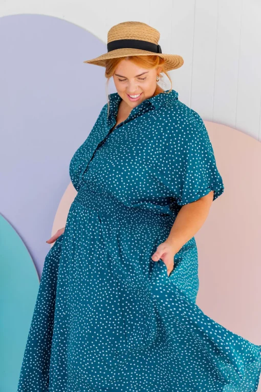 Cameron Dress in Teal