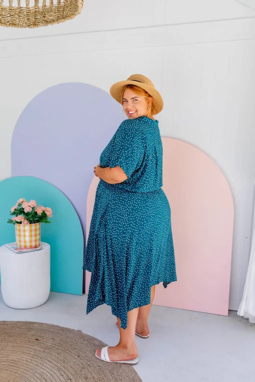 Cameron Dress in Teal