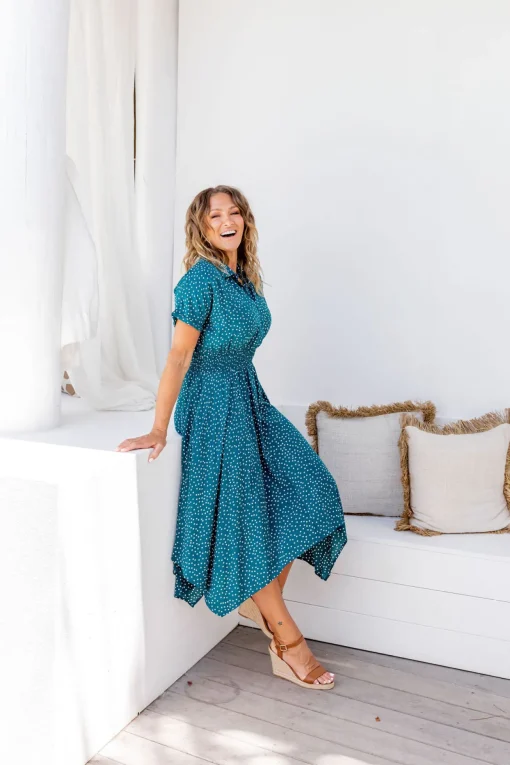 Cameron Dress in Teal