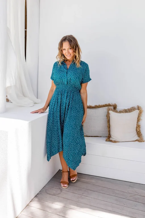 Cameron Dress in Teal