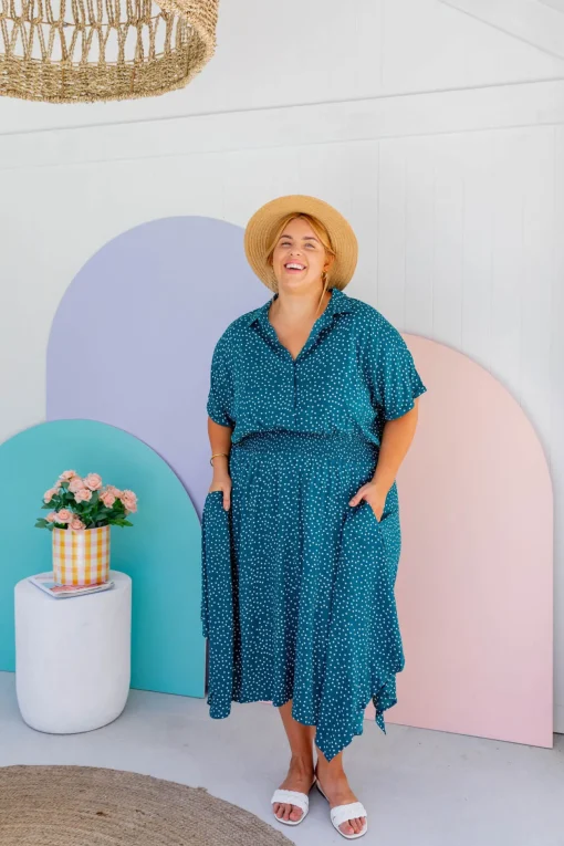 Cameron Dress in Teal