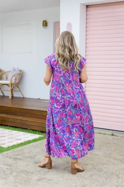 Carmody Purple Floral Maxi Dress