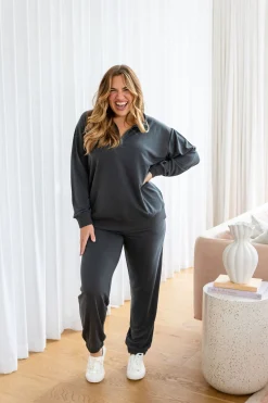 Cassie Modal Blend Lounge Pants in Shadow