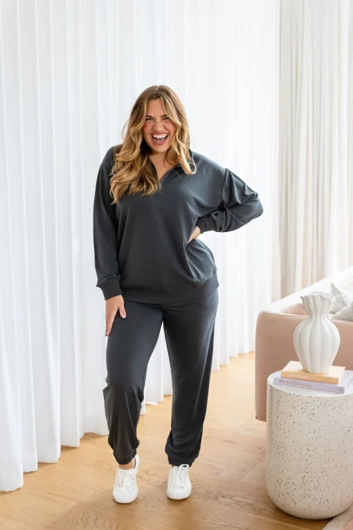 Cassie Modal Blend Lounge Pants in Shadow