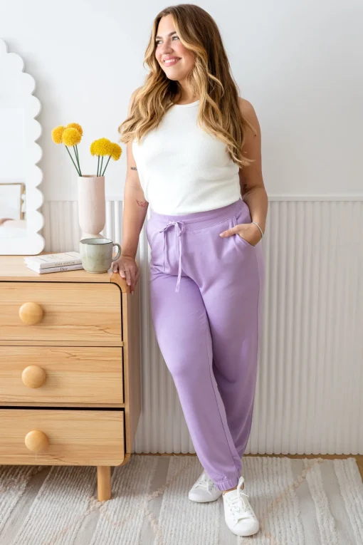 Cassie Modal Blend Lounge Pants in Lavender