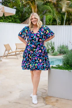Charlie Dress by Kasey Leopard by Kasey Rainbow