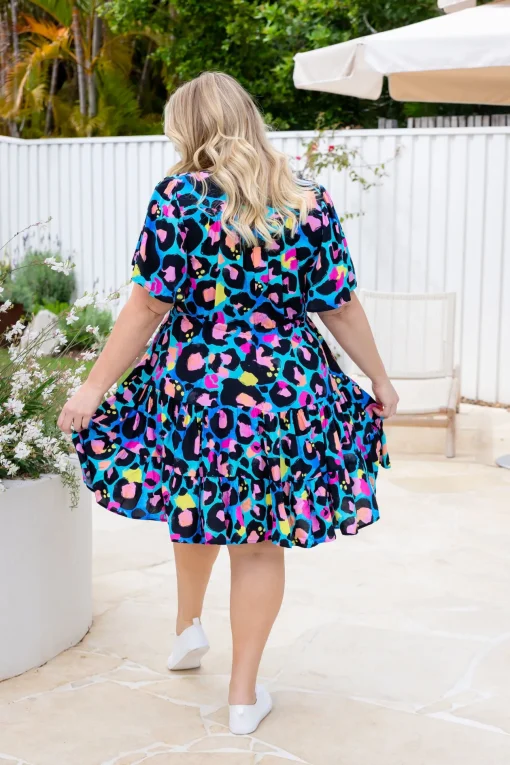 Charlie Dress by Kasey Leopard by Kasey Rainbow
