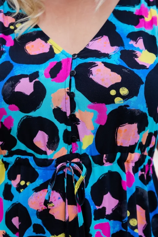 Charlie Dress by Kasey Leopard by Kasey Rainbow