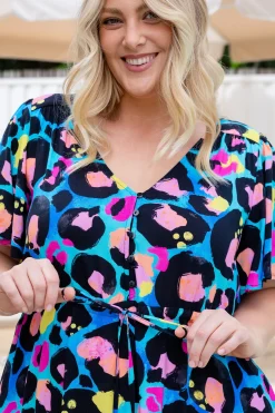 Charlie Dress by Kasey Leopard by Kasey Rainbow