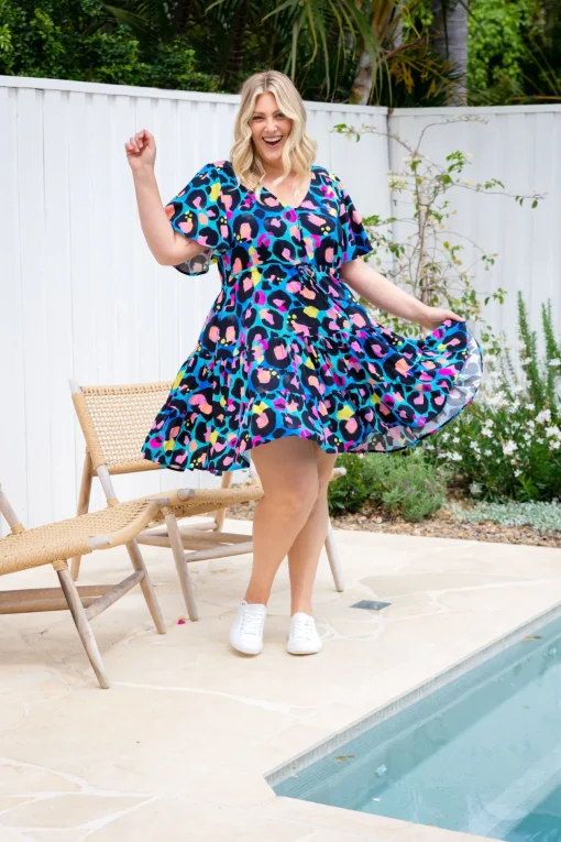 Charlie Dress by Kasey Leopard by Kasey Rainbow