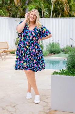 Charlie Dress by Kasey Leopard by Kasey Rainbow
