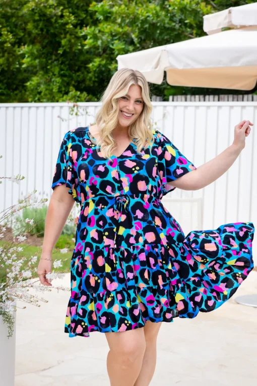 Charlie Dress by Kasey Leopard by Kasey Rainbow