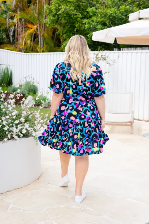 Charlie Dress by Kasey Leopard by Kasey Rainbow