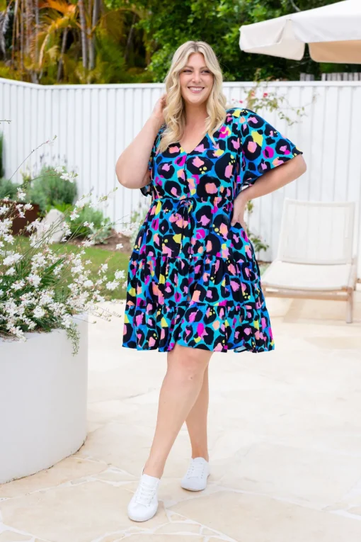 Charlie Dress by Kasey Leopard by Kasey Rainbow