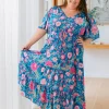 Charlize Maxi Dress in Paisley Floral