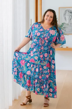 Charlize Maxi Dress in Paisley Floral