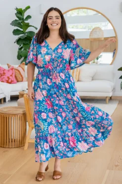 Charlize Maxi Dress in Paisley Floral
