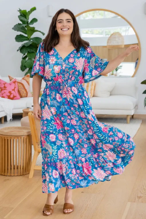 Charlize Maxi Dress in Paisley Floral