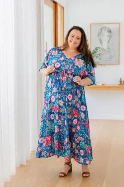 Charlize Maxi Dress in Paisley Floral