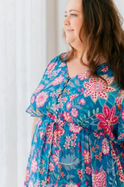 Charlize Maxi Dress in Paisley Floral