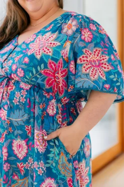 Charlize Maxi Dress in Paisley Floral