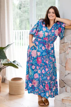Charlize Maxi Dress in Paisley Floral