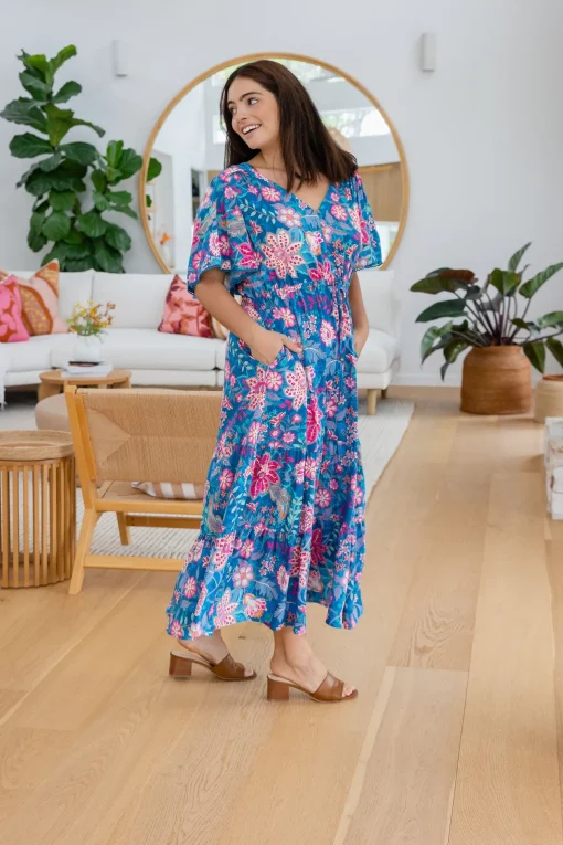 Charlize Maxi Dress in Paisley Floral