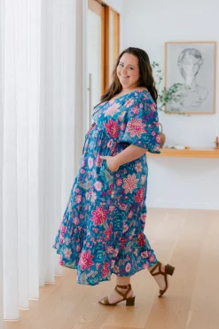 Charlize Maxi Dress in Paisley Floral