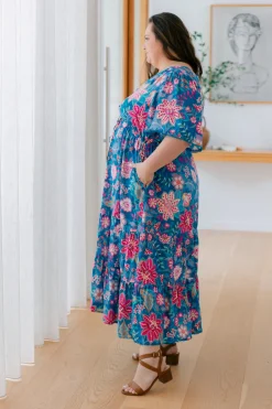 Charlize Maxi Dress in Paisley Floral