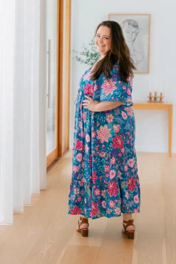 Charlize Maxi Dress in Paisley Floral