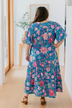 Charlize Maxi Dress in Paisley Floral
