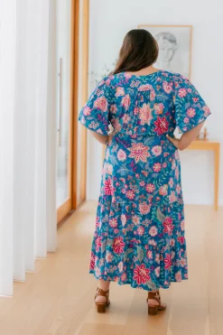 Charlize Maxi Dress in Paisley Floral