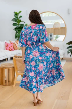 Charlize Maxi Dress in Paisley Floral