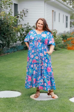 Charlize Maxi Dress in Paisley Floral