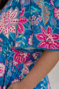 Charlize Maxi Dress in Paisley Floral