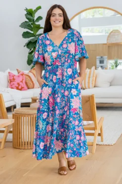 Charlize Maxi Dress in Paisley Floral