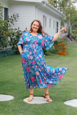 Charlize Maxi Dress in Paisley Floral