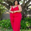 Christina Jumpsuit in Red