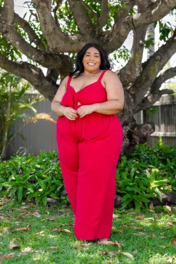Christina Jumpsuit in Red