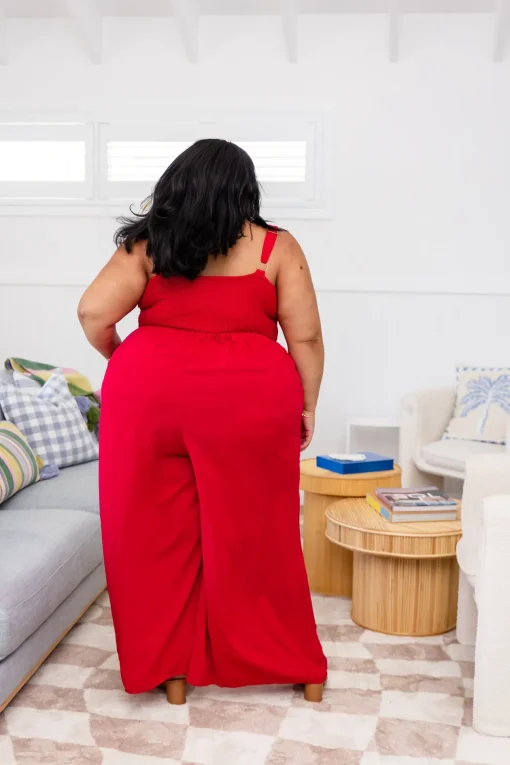 Christina Jumpsuit in Red