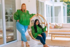 Cora Long Sleeve Top in Green