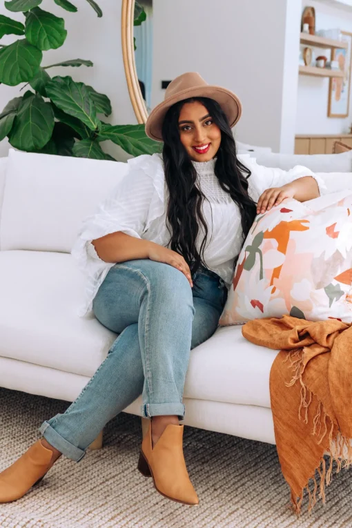 Cora Long Sleeve Top in White
