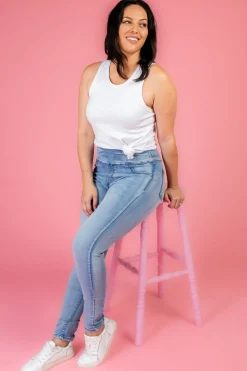 Crew Pull on Jeans