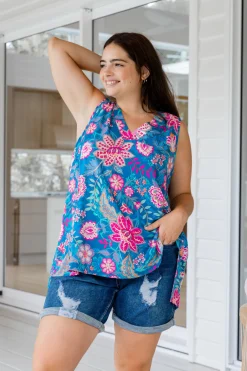 Dannie Top in Paisley Floral